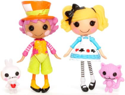 Mini Lalaloopsy Lutke Alice in Lalaloopsyland & Wacky Hatter 510253