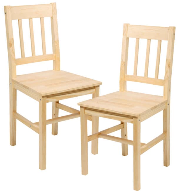Dve trpezarijske stolice JONAS bor lakirani