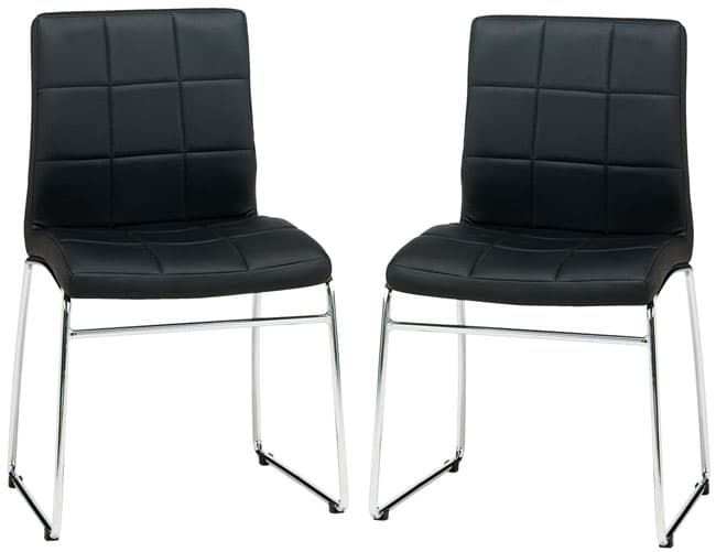 Dve Trpezarijske stolice Albo veštačka koža crna