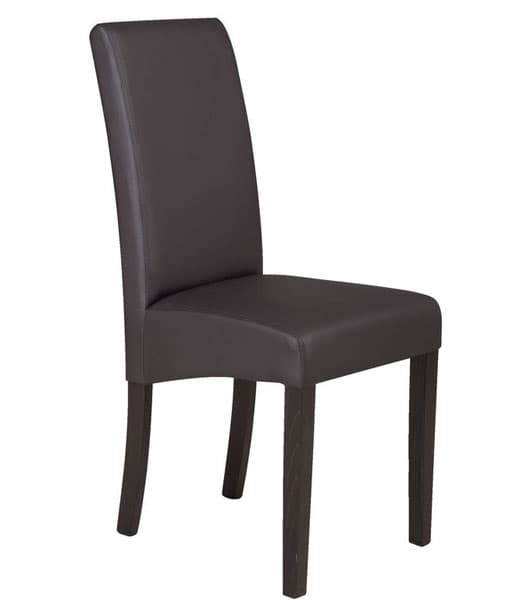 Trpezarijska stolica Toronto braon veštačka koža