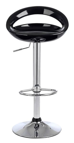 Barska stolica hrom crna