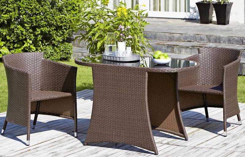 Cafe Garnitura Pelican Cay 2 Fotelje i Sto sa Staklom