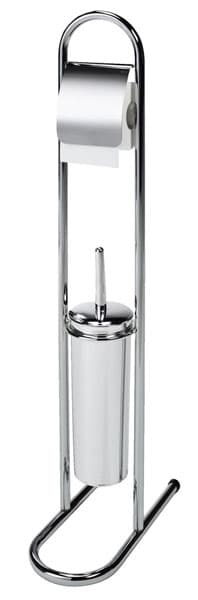 WC četka i držač toalet-papira hrom