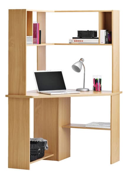 Kancelarijski sto Krome sa gornjim policama - bukva 