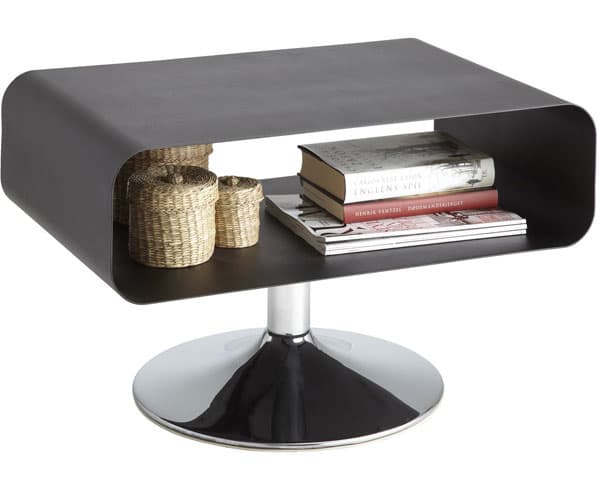 TV polica Zax hrom - crna