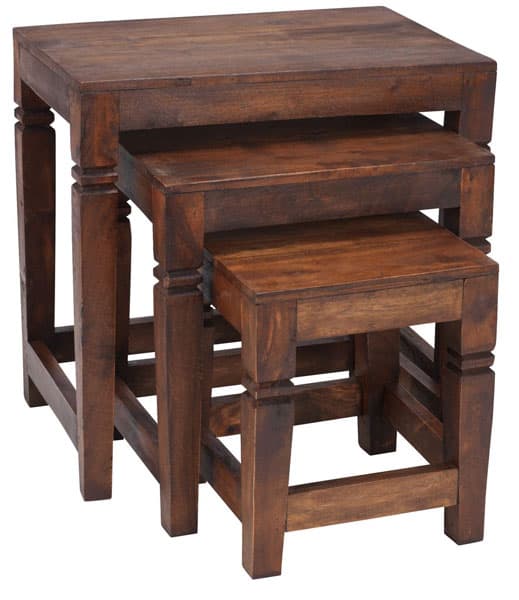 Set stočića Wolf antikna obrada