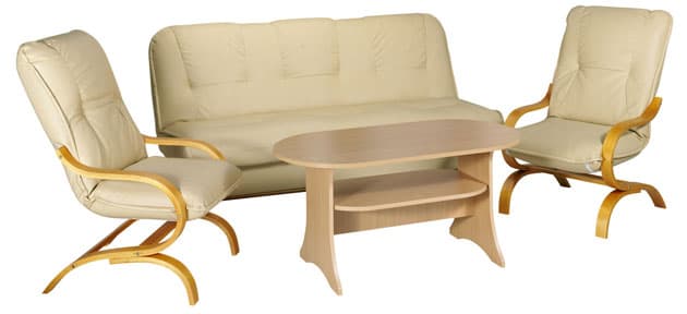 Trosed + 2 fotelje Monique krem