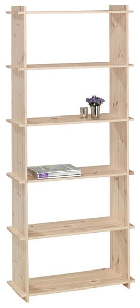 Polični element Medio sa 6 polica, bor