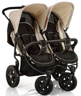 Hauck Kolica za blizance Roadster Duo Caviar-Almond 5030095