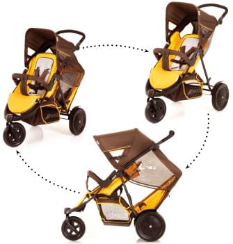 Hauck Kolica za blizance Freerider brown 5030096