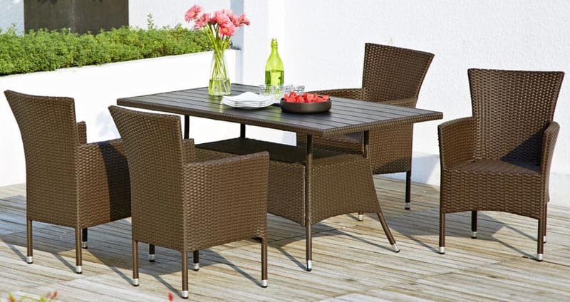 Dvorišna Garnitura od Petana Candelaria 4 Fotelje + Sto