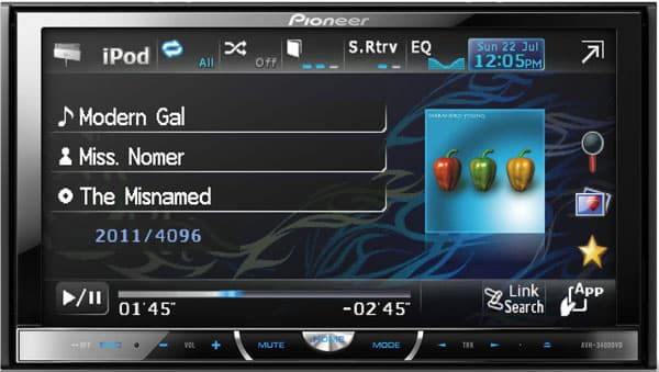 Pioneer Double-Din AV Player Sa Ekranom Od 7 Inča AVH-3400DVD