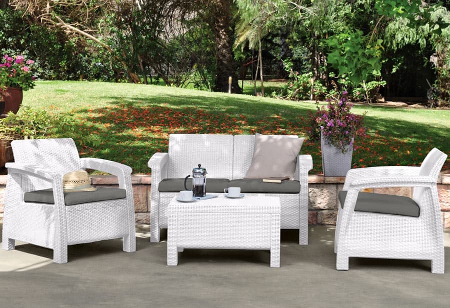 Baštenska Kompozicija Barahona White od Wicker Pruća