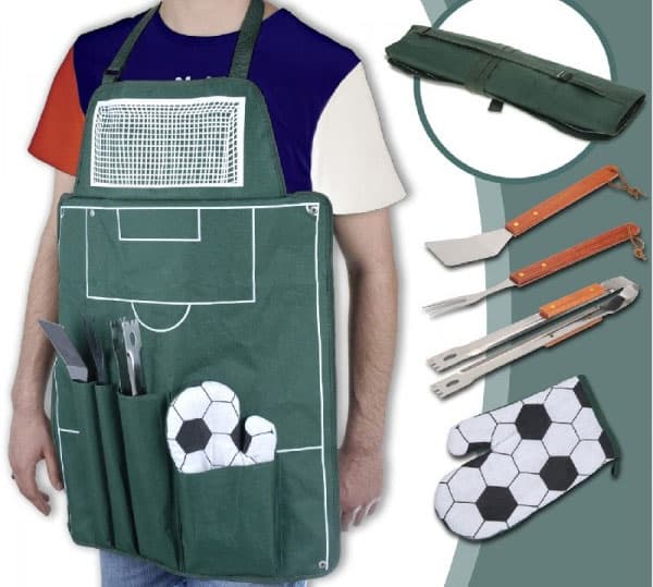 4-delni pribor za roštilj majstore sa keceljom Koopman 1652789