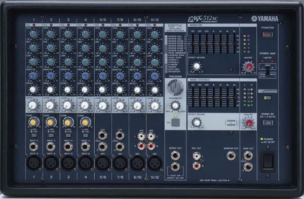 Yamaha EMX512SC powered mixer 17245
