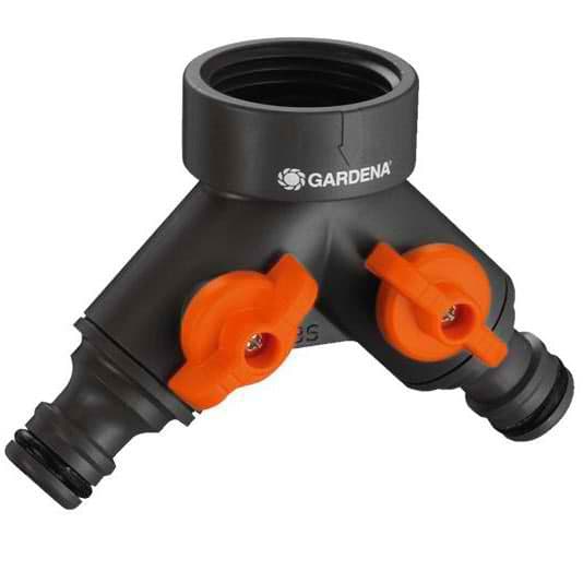 Gardena dvokanalni razvodni ventil, 1 ili 3/4 cola na 2x1/2 cola GA 00940-27