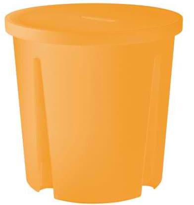 Curver okrugla kutija za odlaganje transparentna oranž CU 00300-25