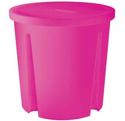 Curver okrugla kutija za odlaganje transparentna pink CU 00300-325