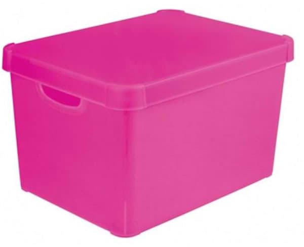 Curver kutija za odlaganje 25l transparentna pink CU 04711-325