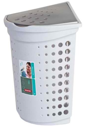 Curver ugaona korpa za veš 40l siva CU 05021-584