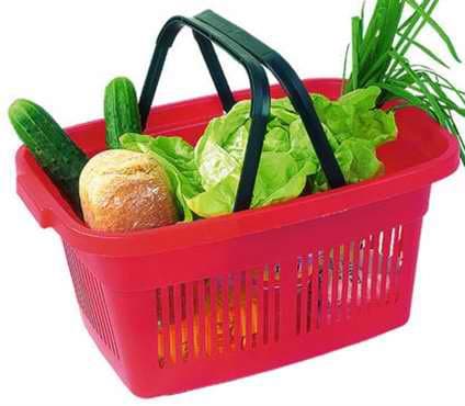 Curver korpa za prodavnicu - crvena CU 02686-416