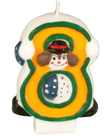 PapStar rođendanska svećica sa klovnom, broj 8 PS 19418