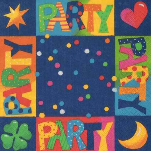 PapStar troslojne salvete - Party 20 komada 33x33 PS 12927