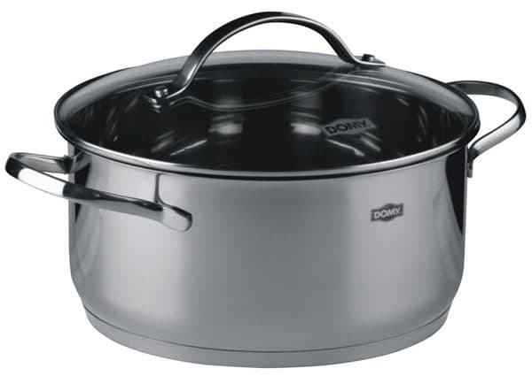 Domy šerpa sa staklenim poklopcem 1.7L 16x9.5cm Inox 91922