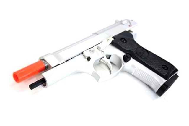 Airsoft replika pištolja Beretta 92 spring nikl GAH-9902S 003648