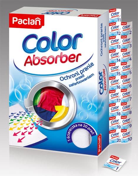 Apsorber boje pri pranju veša u mašini 135291