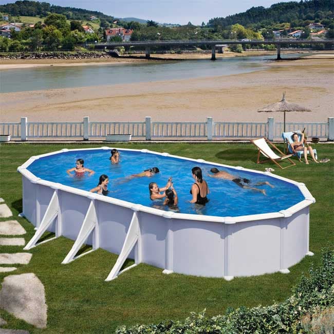 Montažni Ukopni Ovalni Bazen PontAqua Star 7.3 x 3.75 x 1.32 m