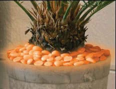 Svetlucavi kamenčići oranž boje