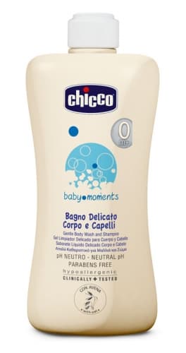 Chicco baby moments Kupka i šampon za prvo kupanje 200ml 1090032