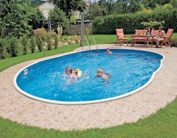Montažni Ugradni Bazen Neptun Oval 5.4 x 3.6 x 1.2 m