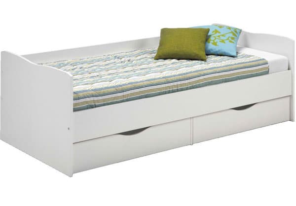 Krevet Dreamer sa 2 fioke 90x200 bela boja