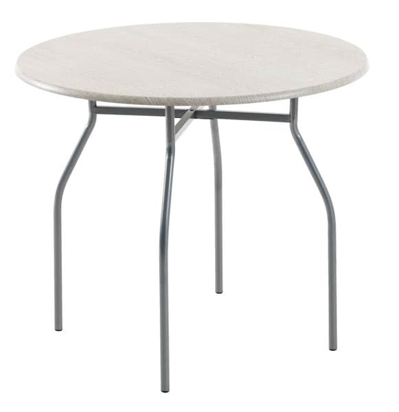 Trpezarijski sto Swan Ø90cm metal pepeljasta boja