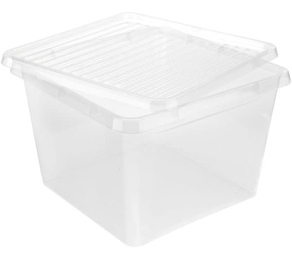 Kutija za odlaganje stvari Pack&Go 39x39x26cm providna