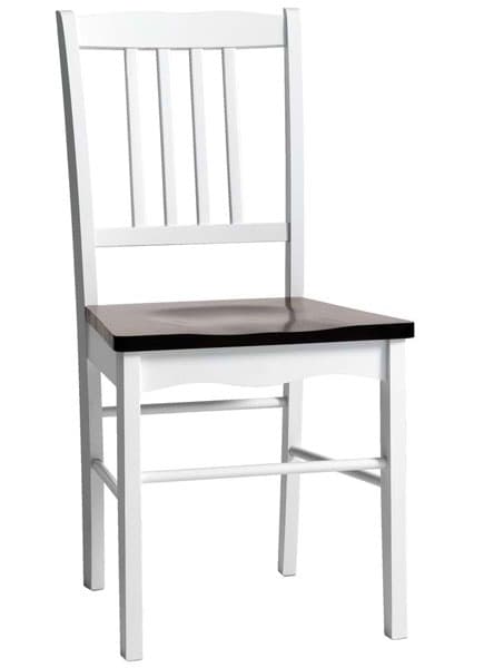 Trpezarijska stolica Rover bela-braon