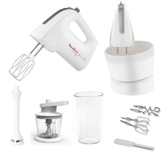 Mikser sa rotacionom posudom, štapnim mikserom i seckalicom Moulinex HM6171