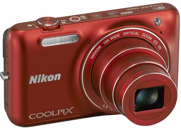Nikon CoolPix S6600 Wi-Fi Digitalni Fotoaparat crveni 17612