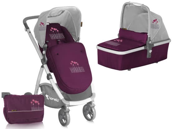 Bertoni Kolica Evo Set Violet Pink Flowers 10020371326