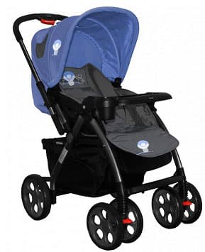 Bertoni Kolica City Grey Blue Babies 10020011233