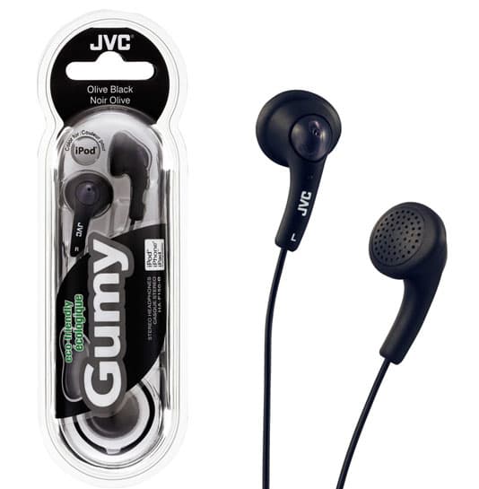 JVC Gumy slušalice, odgovarajuće za iPod i iPhone HA-F150 crne