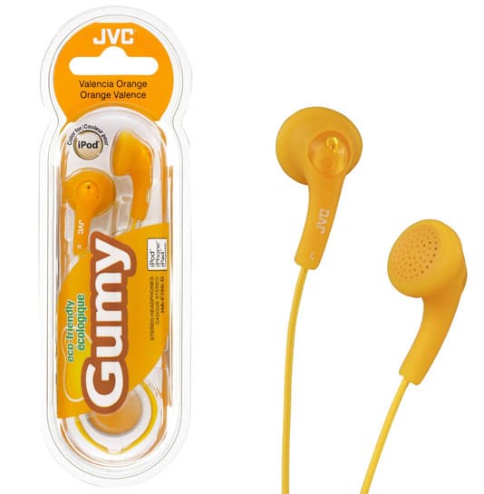 JVC Gumy slušalice, odgovarajuće za iPod i iPhone HA-F150 narandžaste