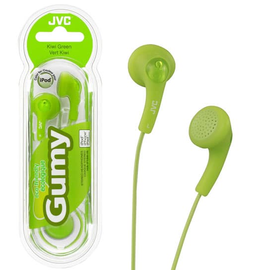 JVC Gumy slušalice, odgovarajuće za iPod i iPhone HA-F150 zelene