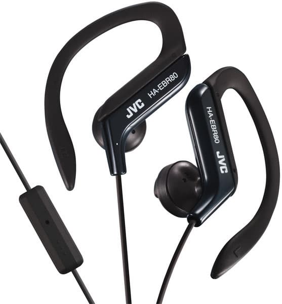 JVC Ear Clip slušalice sa mikrofonom i daljinskim HA-EBR80 crne