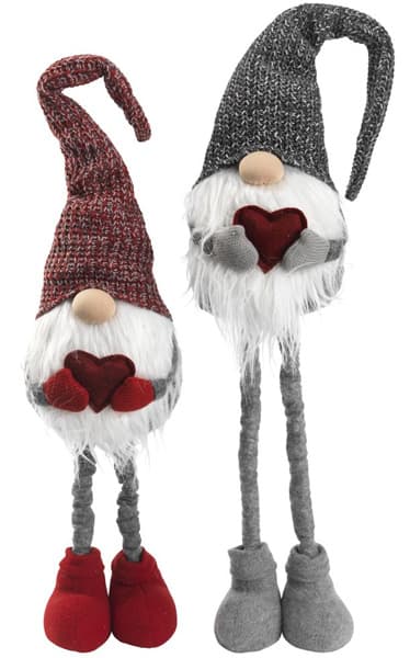 Novogodišnji ukras Deda Mraz sa podesivim nogama V96cm