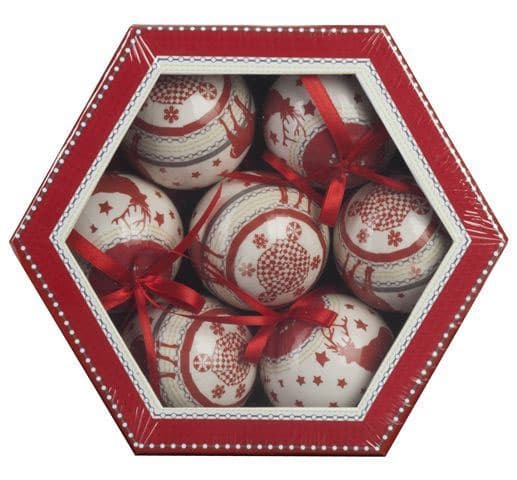 Novogodišnji ukrasi kugle 1/7 75 mm D2 0181003