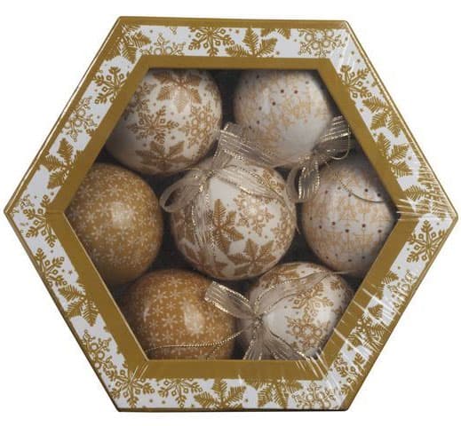 Novogodišnji ukrasi kugle 1/7 75 mm D5 0181009