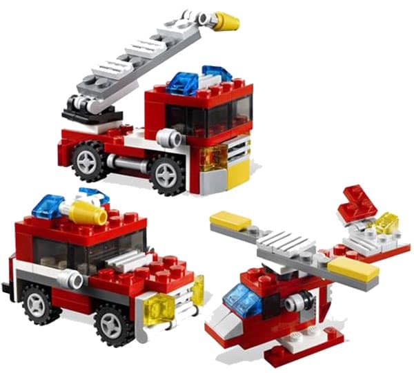 LEGO® Creator kocke mini vatrogasni kamion 3u1 LE6911